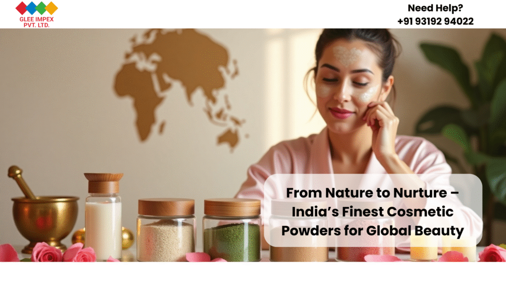 Cosmetic and personal care powders exporter in India – Sandalwood, Multani Mitti, Rose Petal, Neem, Aloe powders by Glee Impex.