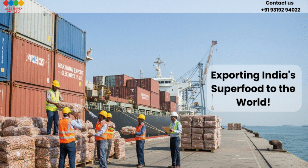 Makhana exporter in India shipping premium quality fox nuts globally