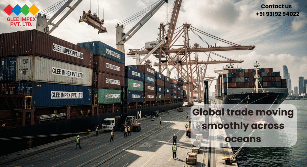 Top grains exporters in India shipping containers of premium grains to international markets