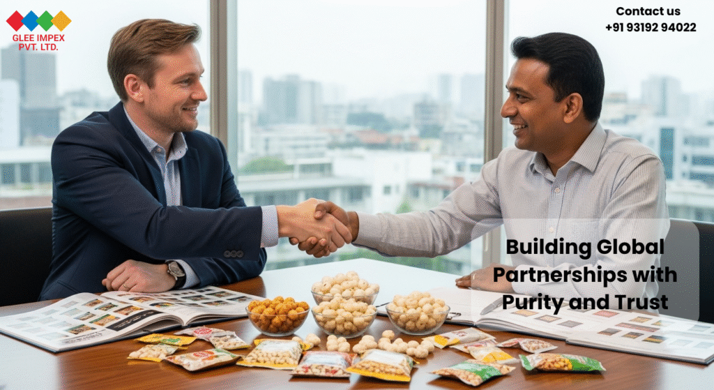 Makhana exporter in India meeting global buyers for makhana trade