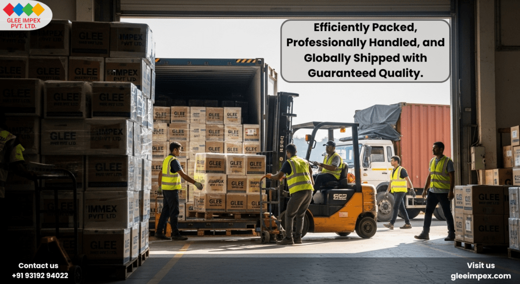 Professional logistics team efficiently loading high-quality tissue paper stock into shipping containers, ensuring the best toilet paper reaches global B2B buyers without delay