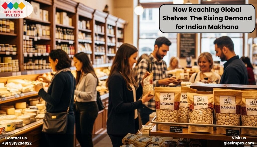 International shoppers choosing products from Glee Impex, a trusted Makhana exporter in India reaching global shelves.