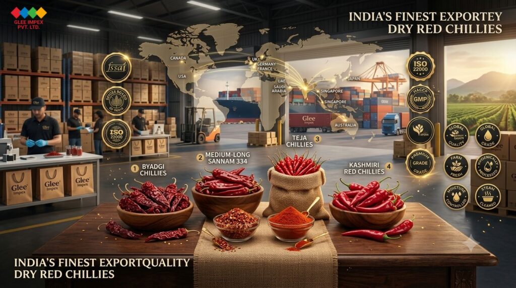 Red chilli exporter in india