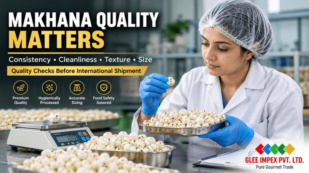 How to Import Makhana from India: A Complete Guide for International Buyers makhana quality check glee impex