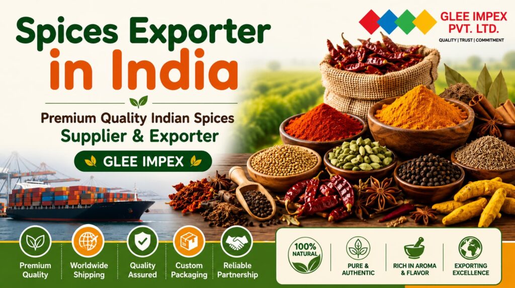 Spices Exporter in India – Premium Quality Indian Spices Supplier & Exporter | GLEE IMPEX