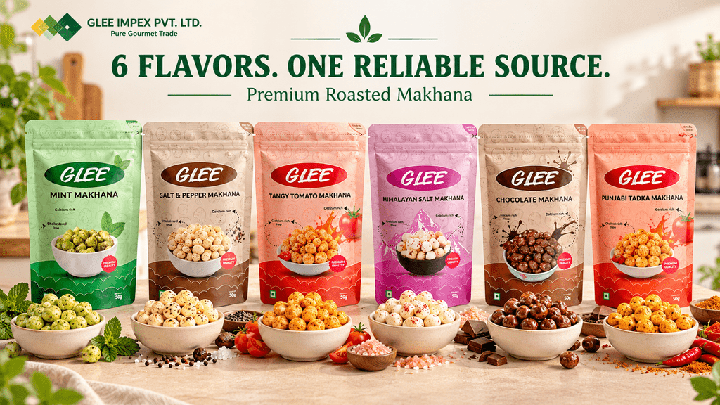 Makhana Supplier in India: Why Glee Impex Private Ltd Is a Name Global Buyers Trust flavored makhana