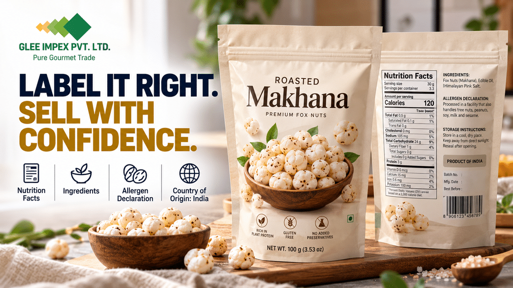 Label It Right Premium Makhana Packaging