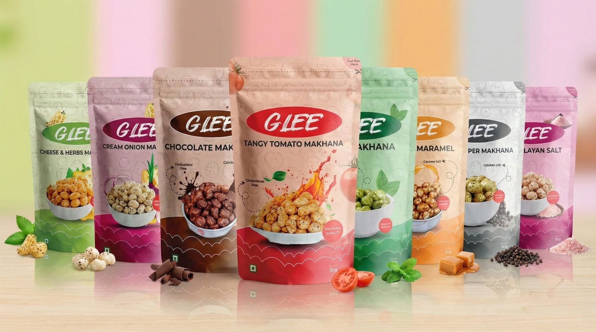 Stand Up Pouch Packaging - Makhana